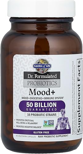 Miniatura 2 de Garden of Life Dr Formulated Probiotics Mood - Promueve la salud emocional la relajación el equilibrio digestivo - Suplemento probiótico sin OMG NSF