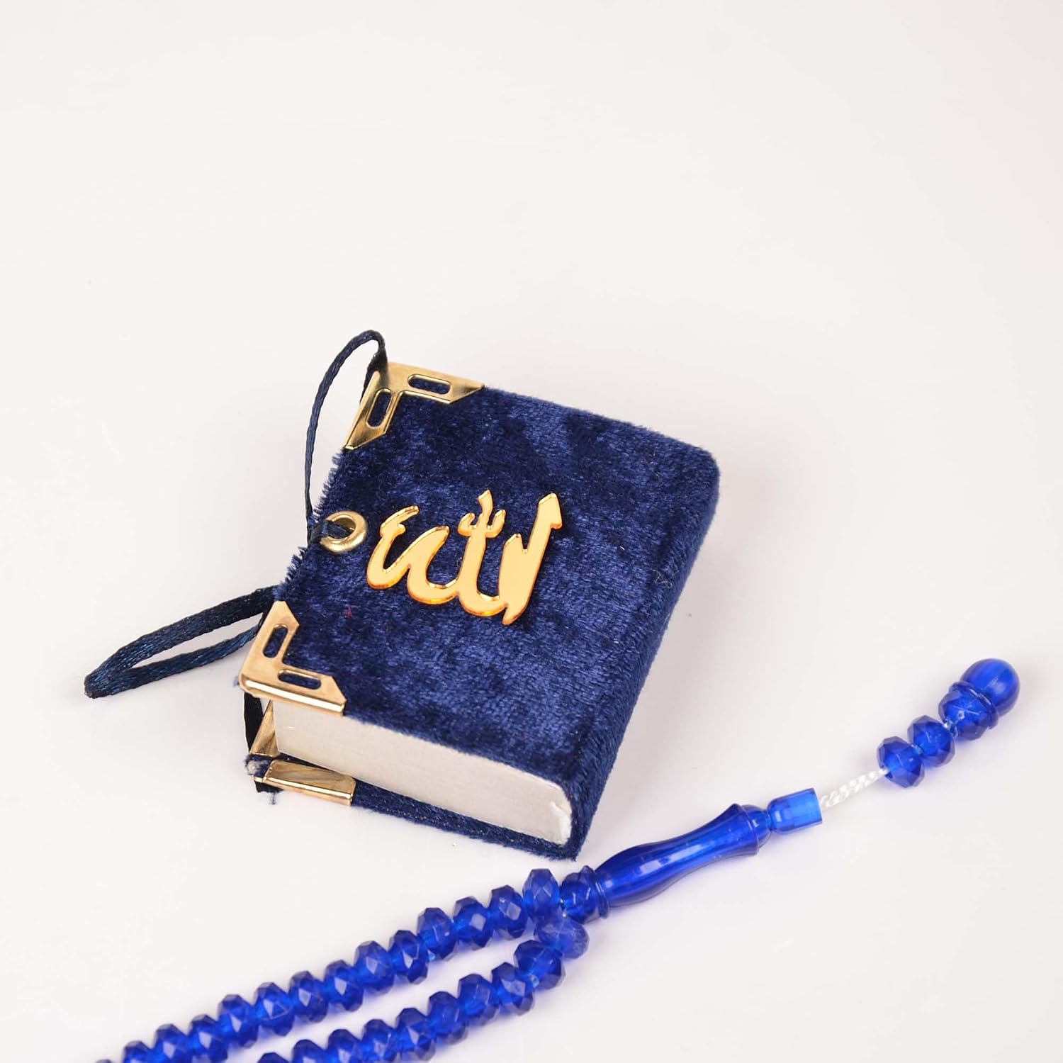 BABY SHOWER CHOCOLATE Set of 10 Islam Quran Tasbeeh Islamic Set | Holy Quran Prayer Beads Gift Box Favor (Dark Blue)