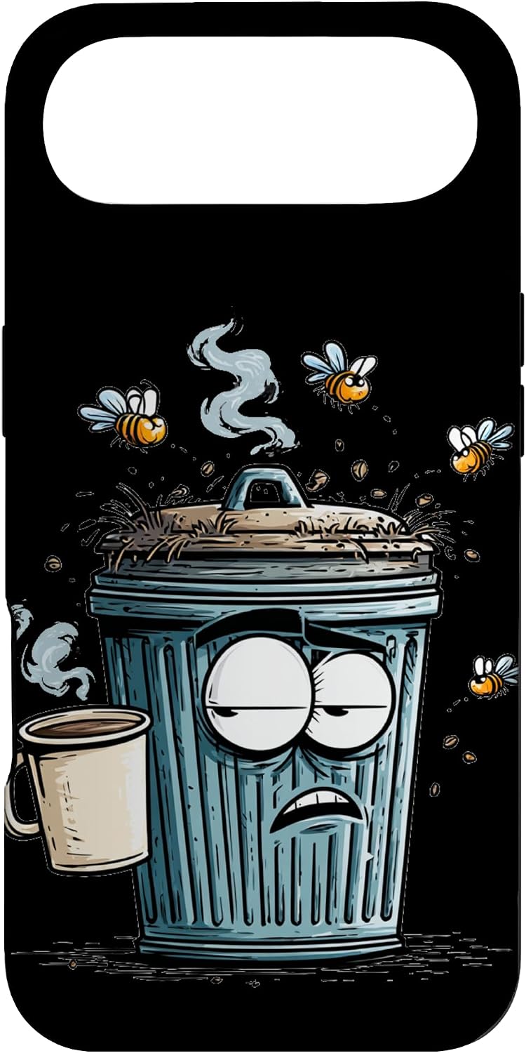 Funny Trash Can with Coffee Costume Case for iPhone Air