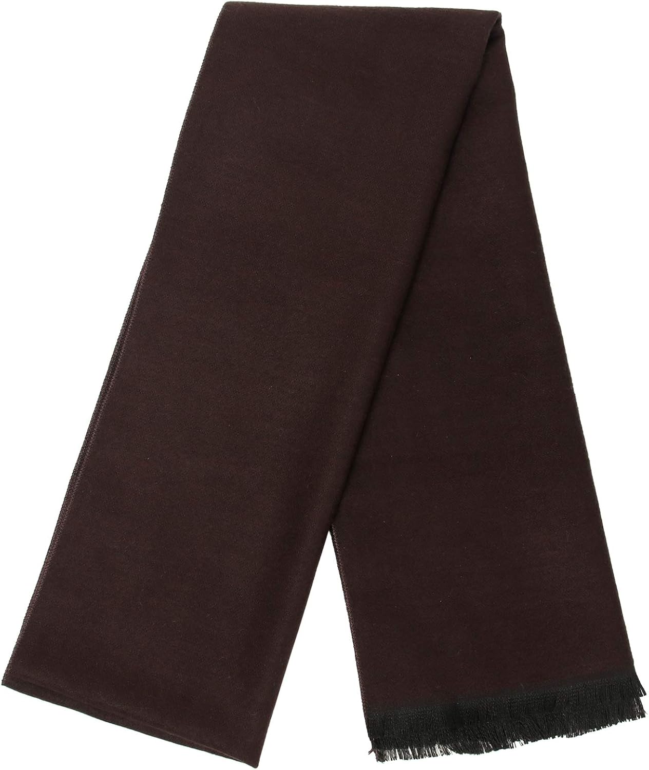 sy soul young Long Cotton Scarf for Men - Warm Fringe Plaid Scarves With Luxurious Gift Box - Image 3