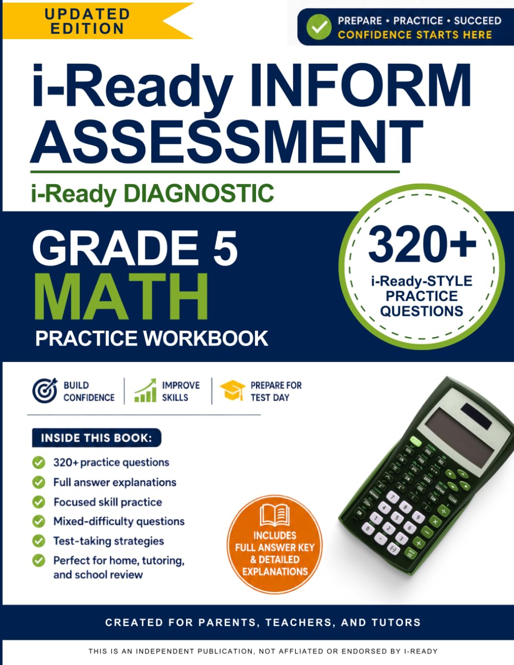 i-Ready Inform Diagnostic Assessment Preparation Workbook – Grade 5 Math: 320  i