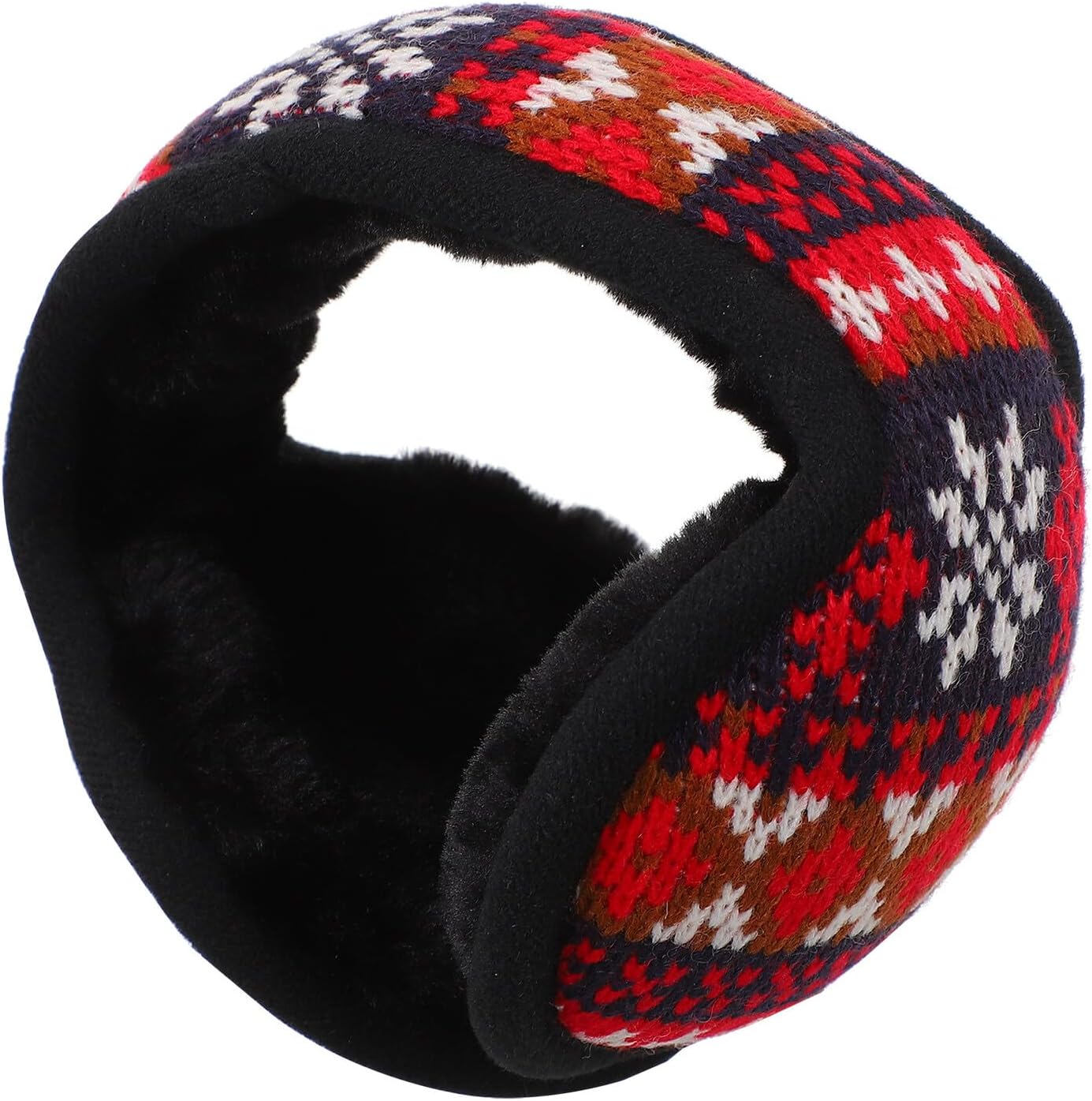 Foldable Winter Ear Warmer Earmuffs Plush Acrylic Warm Ear Covers for Women Men Outdoor Cold Weather Protection