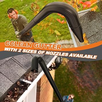 Sealegend Gutter Cleaning Tools for 2-1/2 in. Wet/Dry Vacuum Cleaner, Shop Vac Hose Attachments for Cleaning or Blowing Debris from Gutters Up to 4.8FT, 2-1/2 in. Shop Vac Accessories | Shop Vacuum Hose Accessories for Cleaning or Blowing Debris from Gutters, Up to 4.8 ft. Reach