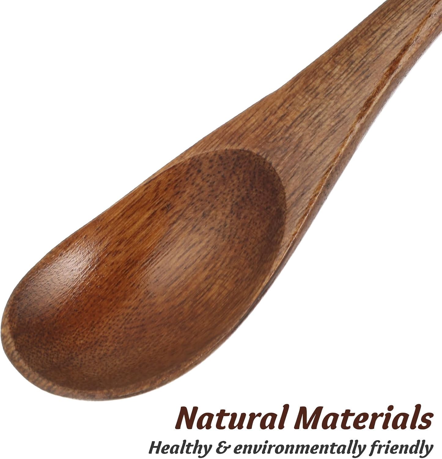 4pcs Long Handle Wooden Coffee Spoon for Stirring Deep Mugs with Smooth Finish Food Serving Spoon for Coffee and Dessert Moments