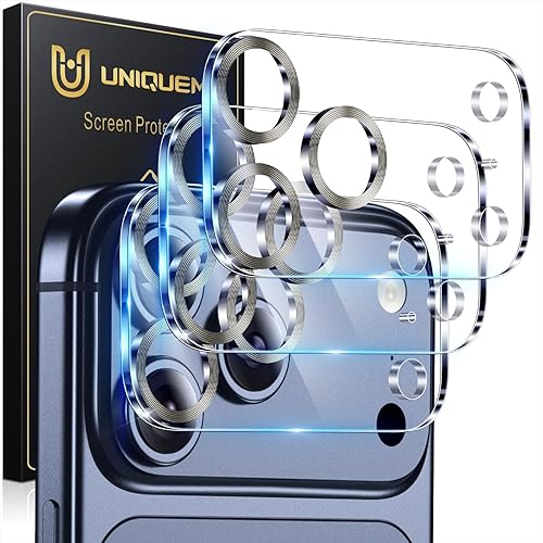 Miniatura 461 de UniqueMe [Paquete de 3 protectores de lente de cámara compatibles con iPhone 14 Pro Max/iPhone 14 Pro, vidrio templado, [compatible con fundas]