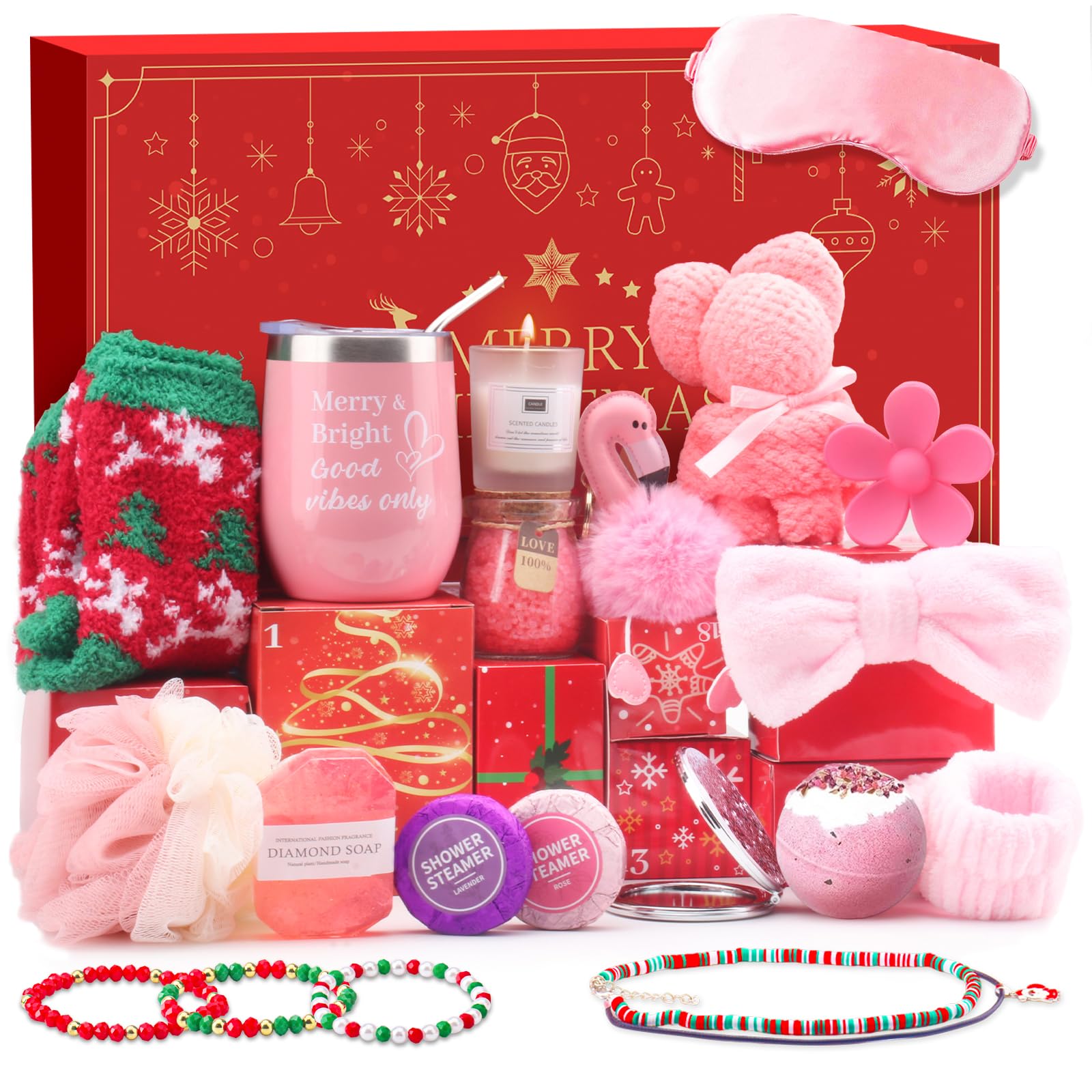 Calendario dell'Avvento per Donne 2025 - Calendario di Natale con Prodotti di Bellezza, Gioielli, Accessori - Personalizzabile con 24 Sorprese Regalo di Lusso per Madre, Moglie, Figlia, Migliore Amica