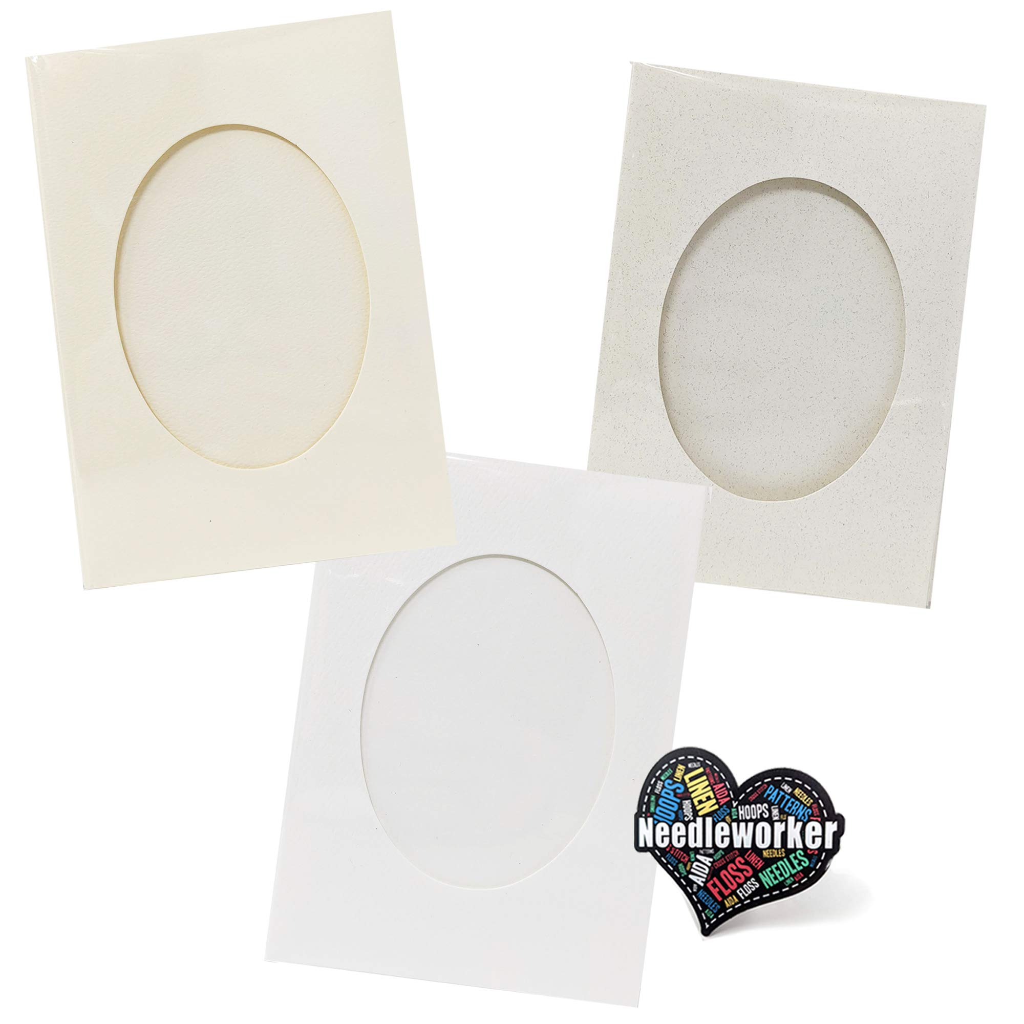 Tarjetas de punto de cruz para felicitaciones personalizadas en tres elegantes colores 4