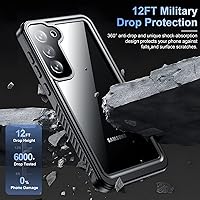 Vista 4 de Temdan Funda para Samsung Galaxy S23, Impermeable con Protector de Lente y Pantalla Incorporado [Cuerpo Completo Resistente a Golpes][Resistente a