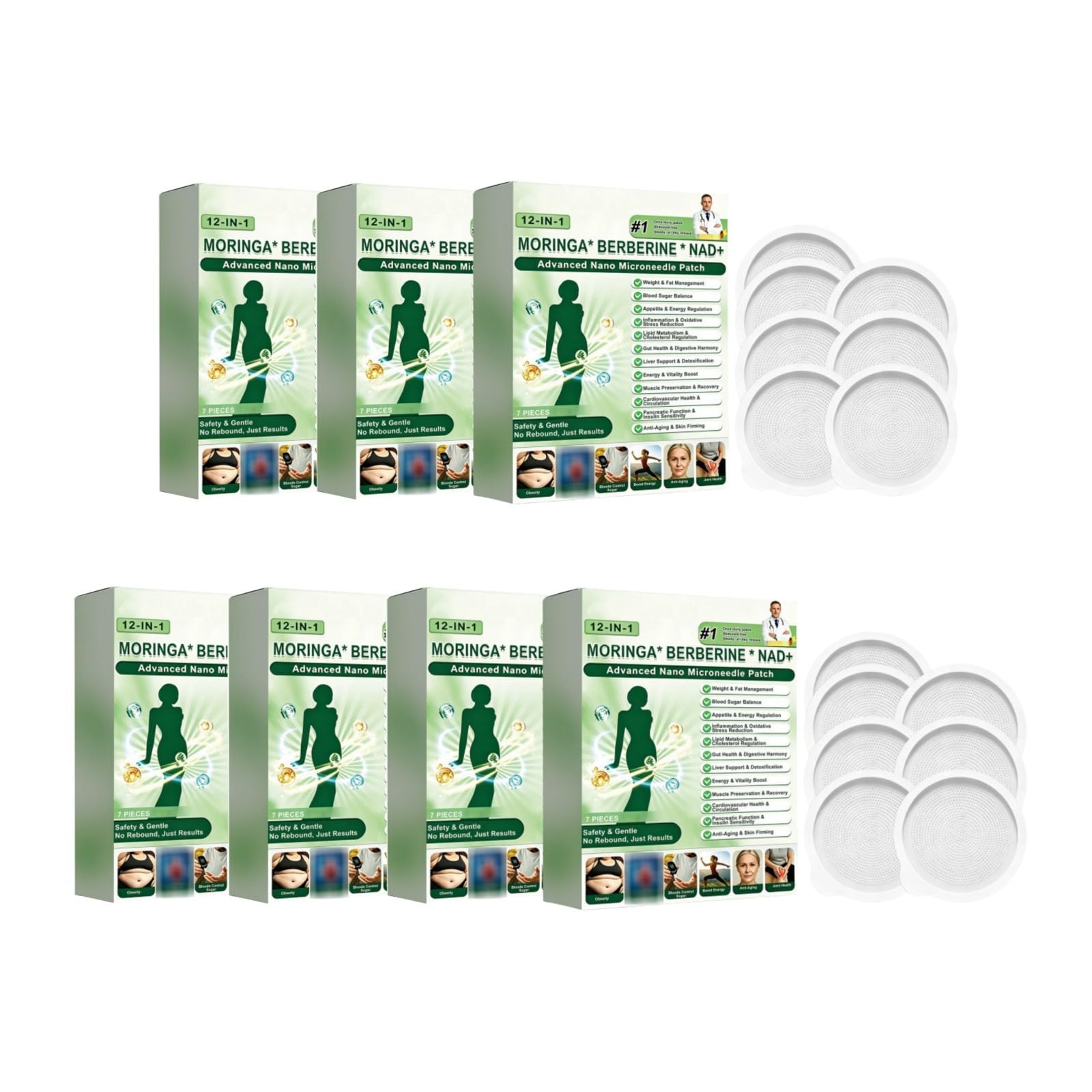 Moringa Berberin 12 in 1 x NAD+ Set mit 7 natürlichen
