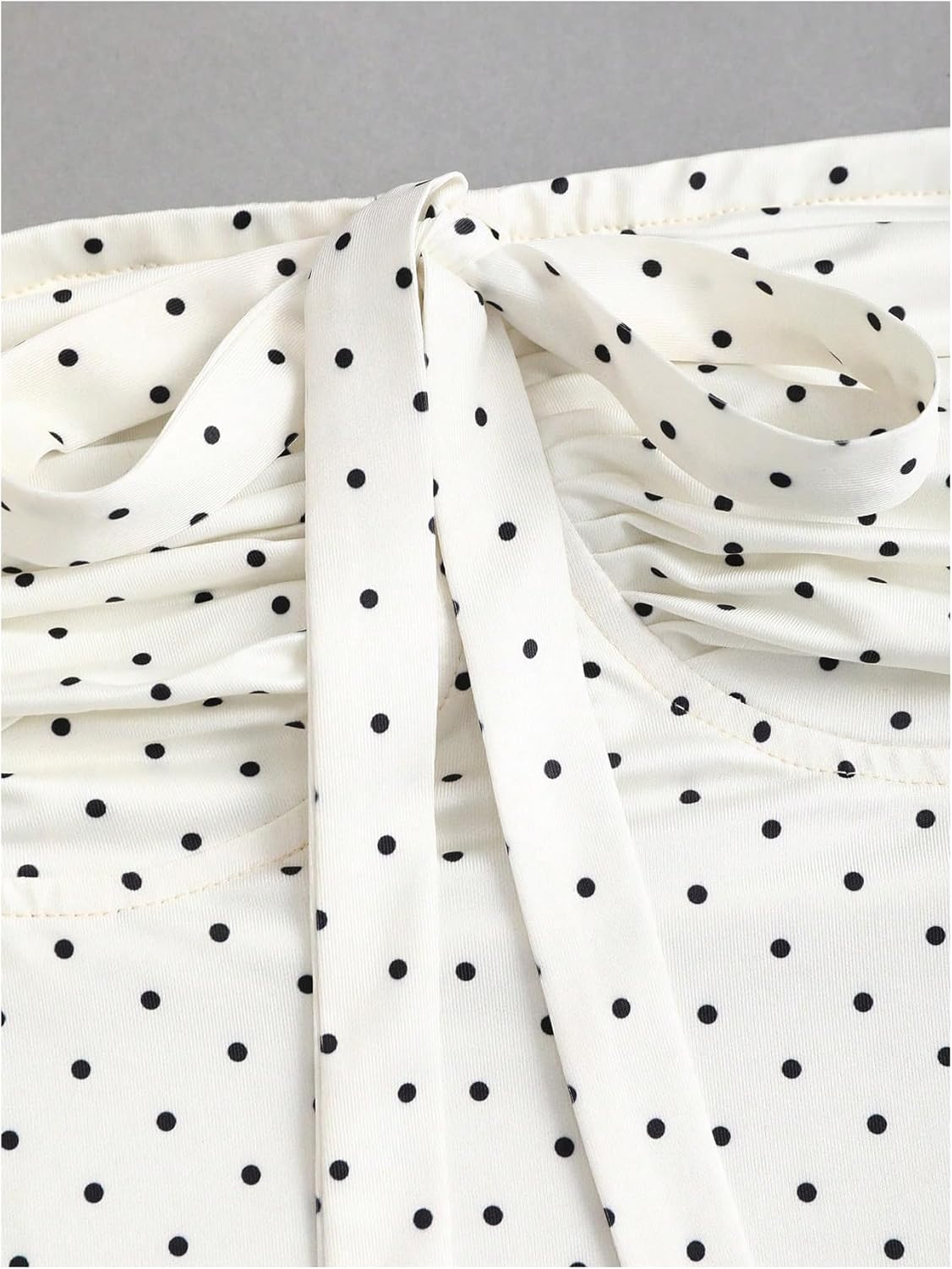 SOLY HUX Women's Polka Dots Halter Top Bow Tie Sleeveless Flowy Camisole Aesthetic Clothes - Image 3