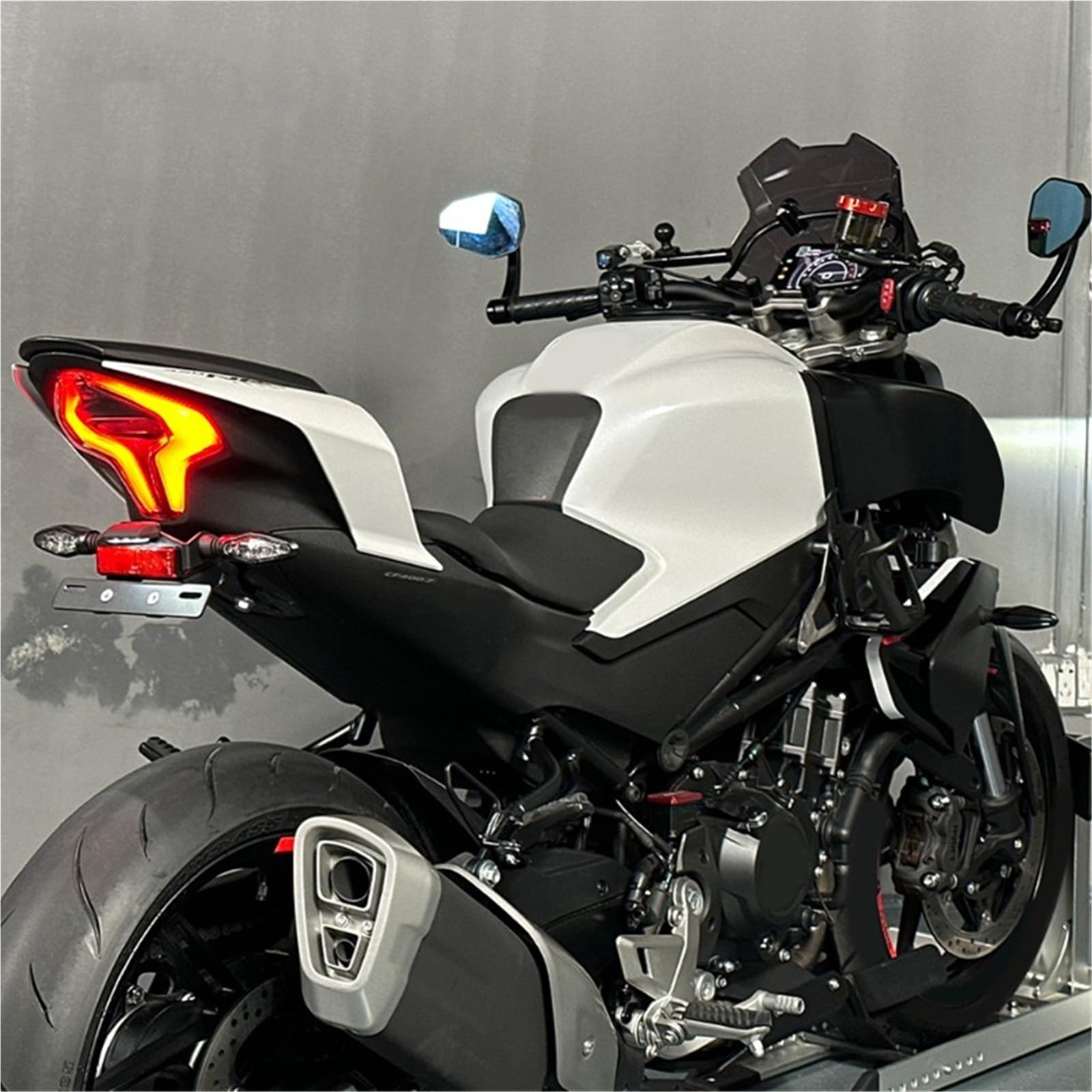 Soporte De Matrícula De Aluminio Motocicleta para 450NK/450SR/300SR (eliminador De Guardabarros)