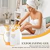 2PCS Orange Peeling Gel, Deep Exfoliating Cleanser for Face and Body, Facial Exfoliator with Orange Bubble Formula, Vitamin C Facial Scrub Gel, Smooth & Radiant Skin, Eliminate Dead Skin Cells