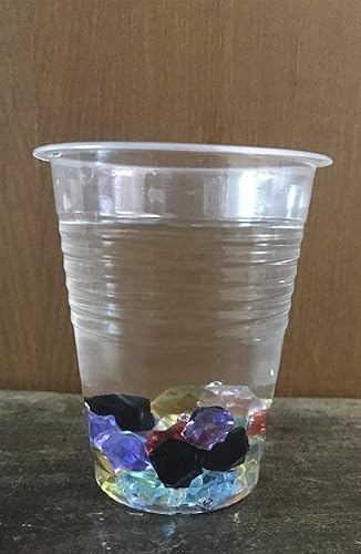 Miniatura 3 de Roca de hielo acrílica, cristales de roca de hielo falsos acrílicos de 0.5 pulgadas, gemas del tesoro para dispersores de mesa, confeti de mesa,