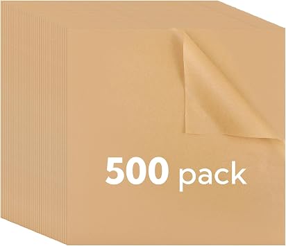 500 Pack Parchment Paper Sheets, Disposable Air Fryer Liners,12 Inch Air Fryer Parchment Paper, Non Stick High Heat Resistance up to 250°F, for Baking, Air Fryer, Flip Up Toaster Oven
