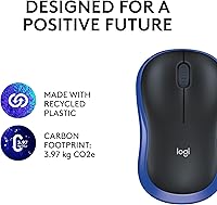Vista 11 de RATÓN LOGITECH M185 INALÁMBRICO BLU
