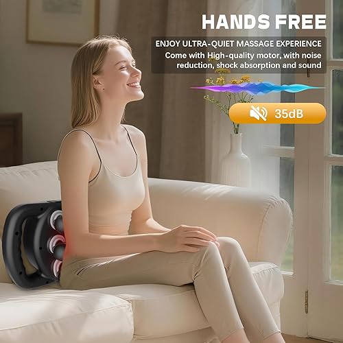 Miniatura 6 de Juego de pistolas de masaje de 12 cabezas, masajeador muscular de tejido profundo, herramienta de masaje muscular silenciosa para aliviar el dolor