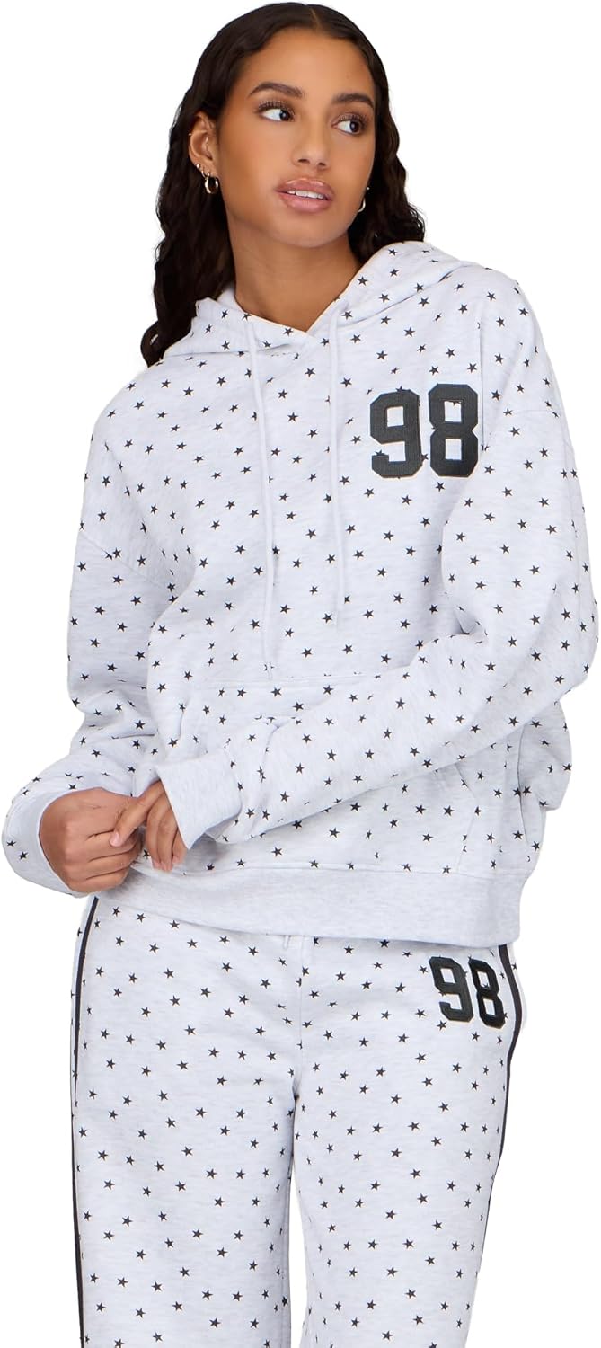 Forever 21 Women’s Oversized Fleece Hoodie – Cozy Pullover Sweatshirt with Kangaroo Pocket for Everyday Casual Wear