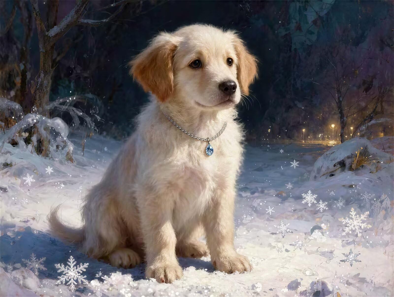 Puzzle 2000 Pezzi Adulti Cane con collana 100x70cm, Puzzle Classico Antistress, Rompicapo per Esperti, Hard Difficult Challenging Puzzle Perfetto per Serate di Gioco
