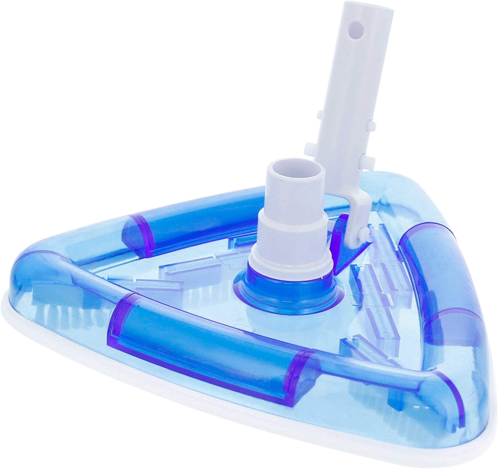 U.S. Pool Supply Weighted Transparent Triangular Pool Vacuum Head with Swivel