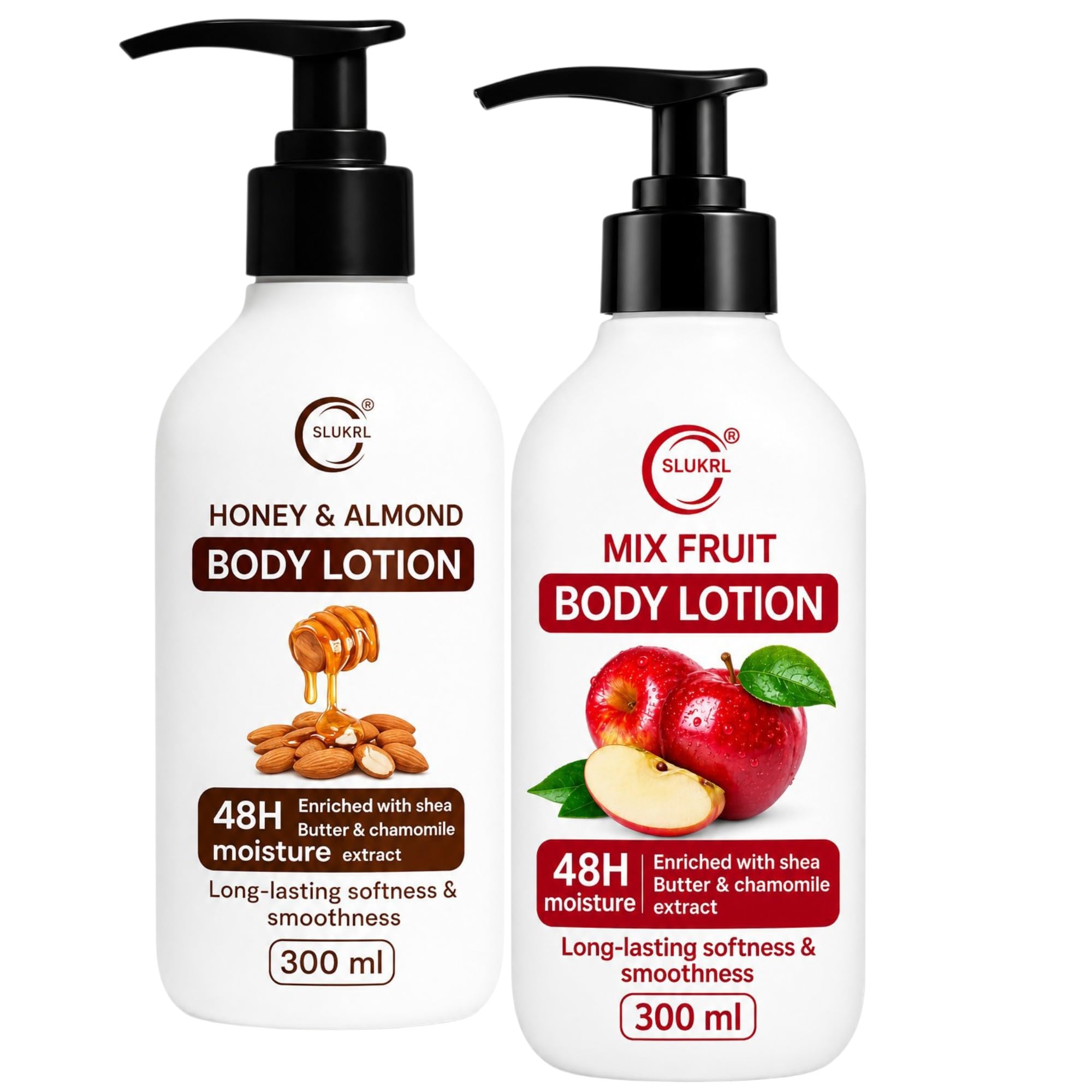 summer body lotion for men & women | moisturizing lotion | daily use skin care for normal & dry skin | (pack of 2 (300ml each)