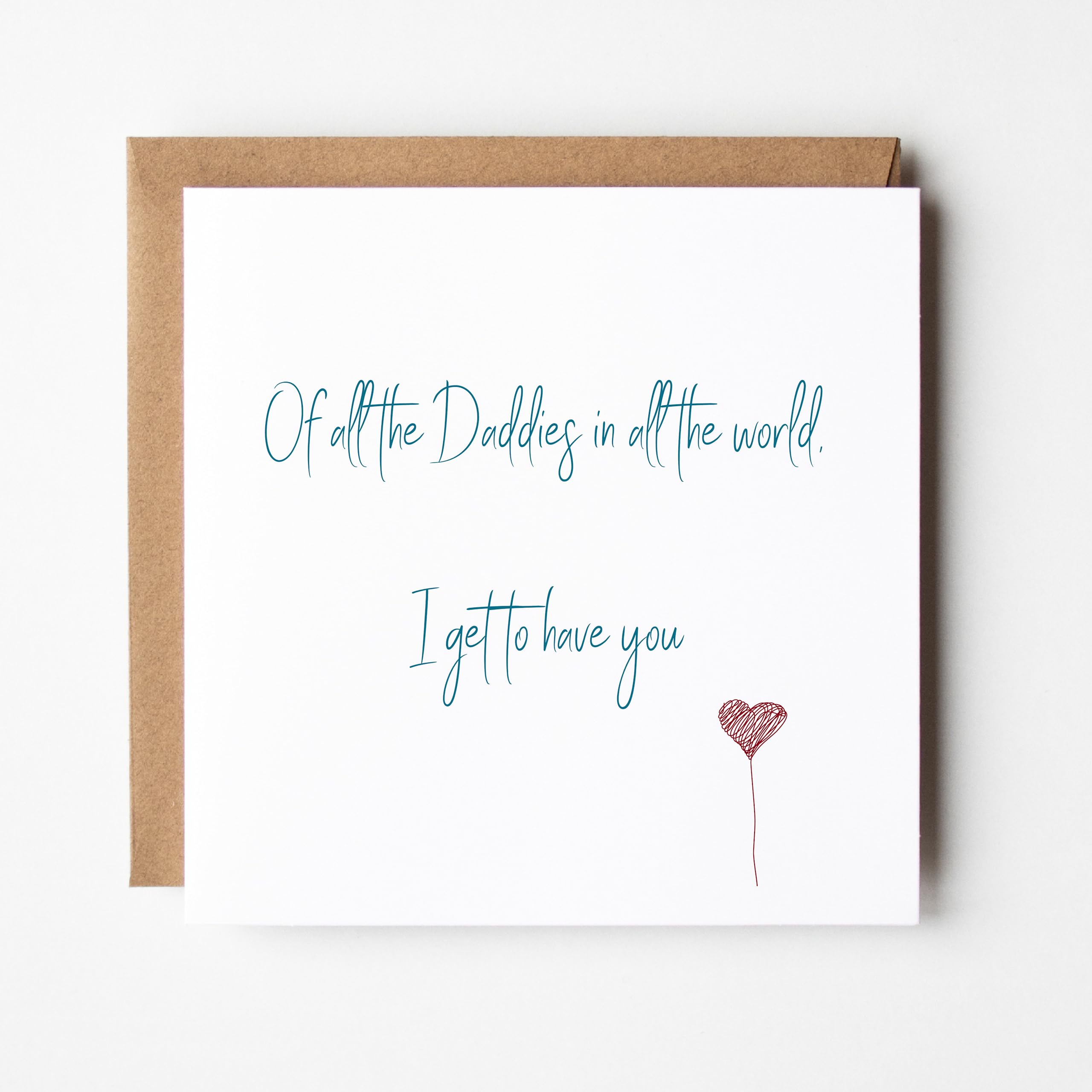 Maxter and Boo Daddy Card – Daddy to be Card – Sentimental Daddy birthday Cards from baby, Kids, Daughter or Son – Cute New Dad Cards 15 x 15cm