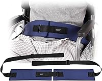 Vista 8 de Correas de seguridad para cinturón de seguridad para silla de ruedas, arnés de pecho para silla de ruedas para adultos, cinturón de seguridad