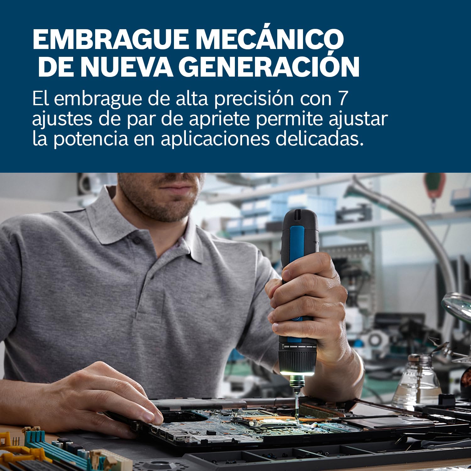 Bosch Professional Atornillador a batería Bosch GO 3 (incl. set de 8 puntas, portapuntas, cable USB-C, minimaletín)