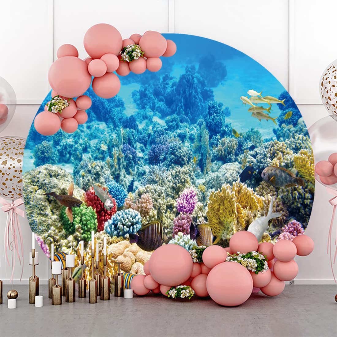 Under The Sea Backdrop 7x5ft - Ocean Underwater World With Tropical ...