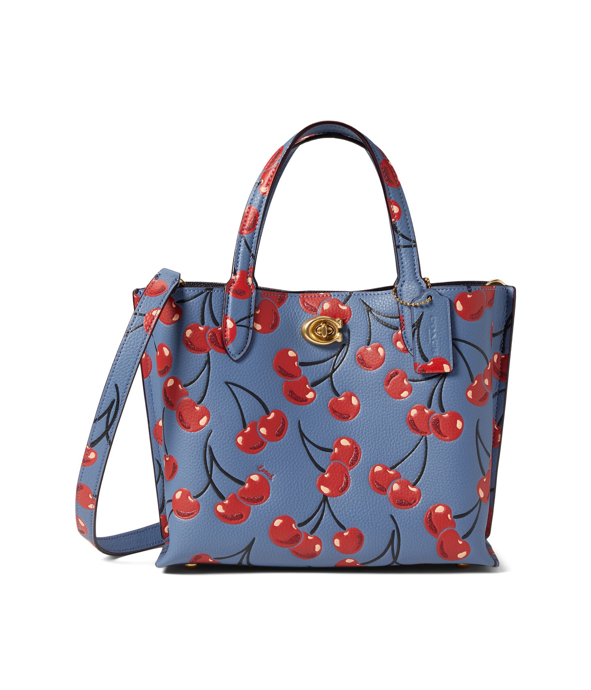 COACH Cherry Print Willow Tote 24