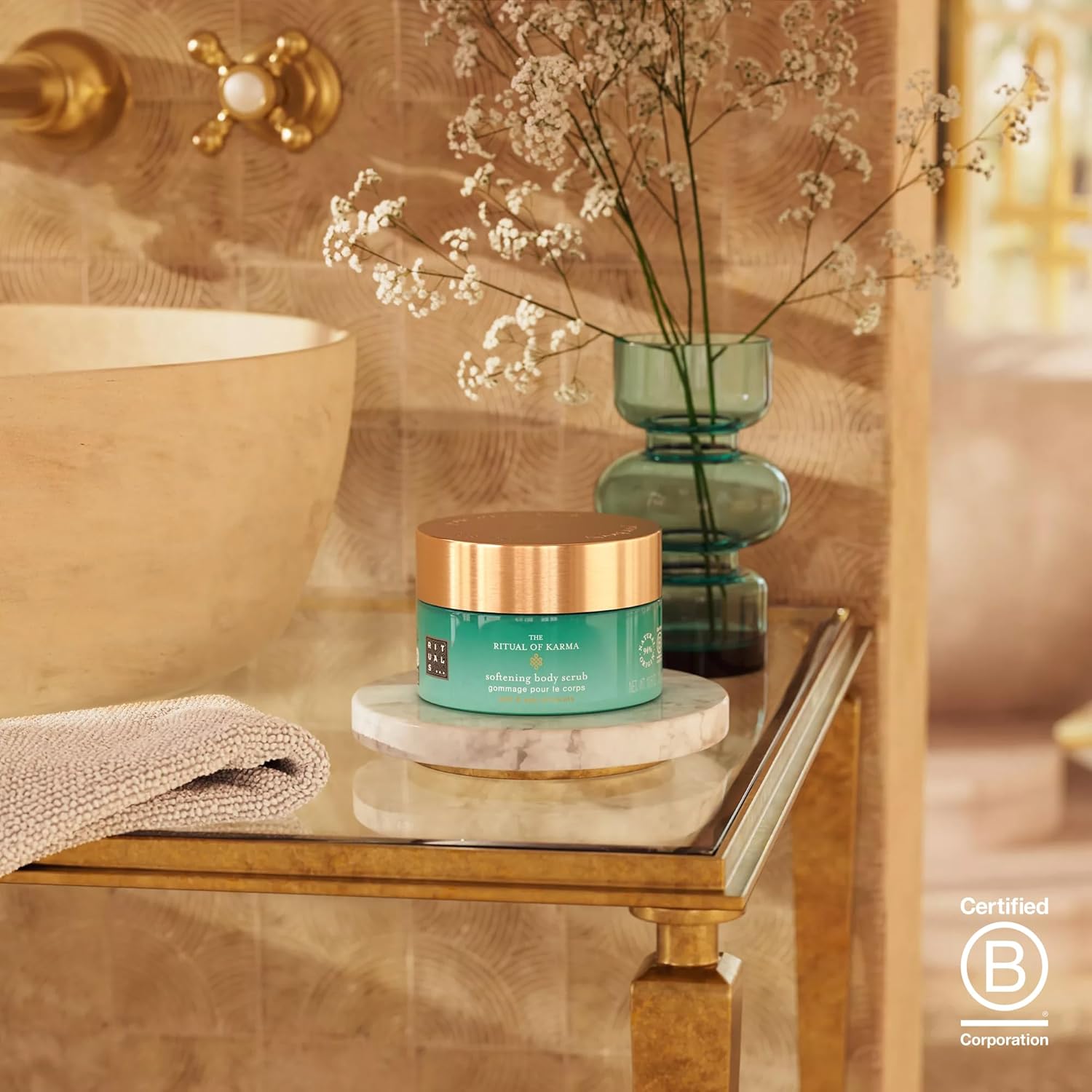 The Ritual of Karma Softening Body Scrub by Rituals for Unisex - 10.5 oz Scrub - Image 2