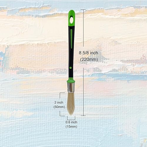 Miniatura 3 de Magimate Brocha de pintura pequeña para retoques, brocha de manchas para banda, zócalos, esquinas de pared de casa y aplicación de arte, tamaño