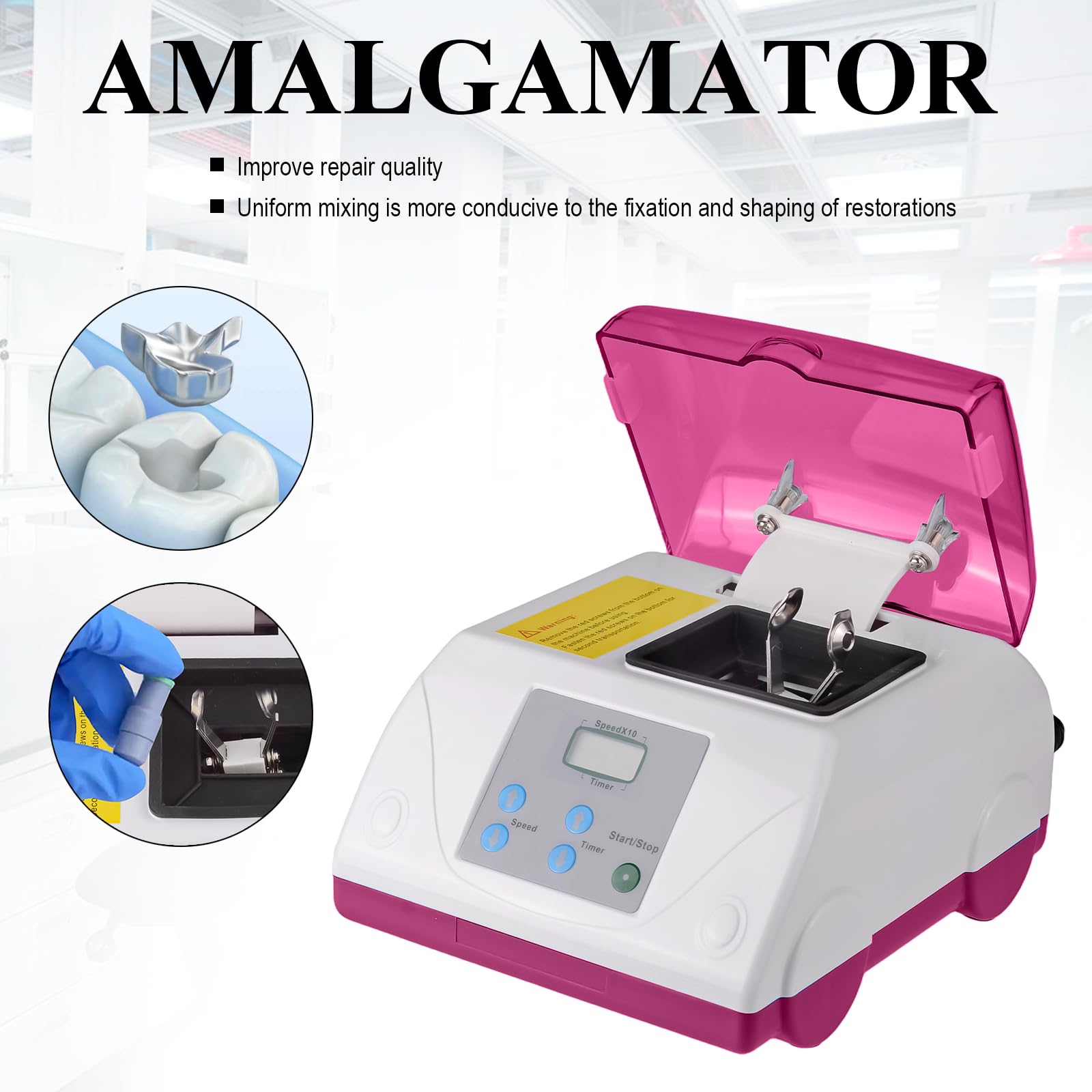 BONEW Lab Dental Digital High Speed Amalgamator Amalgamator Amalgam Kapselmischer G8 HL-AH Lila