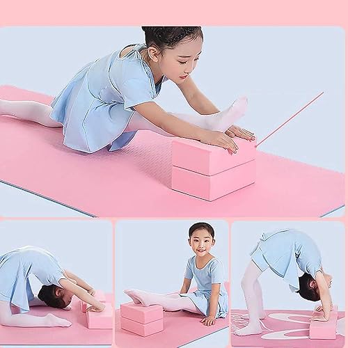 Miniatura 8 de Bloques de yoga de 9 x 6 x 3, paquete de 2 bloques de espuma de ladrillos de yoga de alta densidad para mejorar la fuerza, flexibilidad y