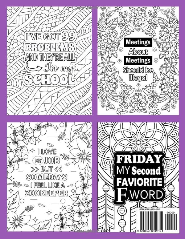 Paraprofessional Coloring Book: A Funny Appreciation Gift for Paraprofessionals with Stress Relieving Design