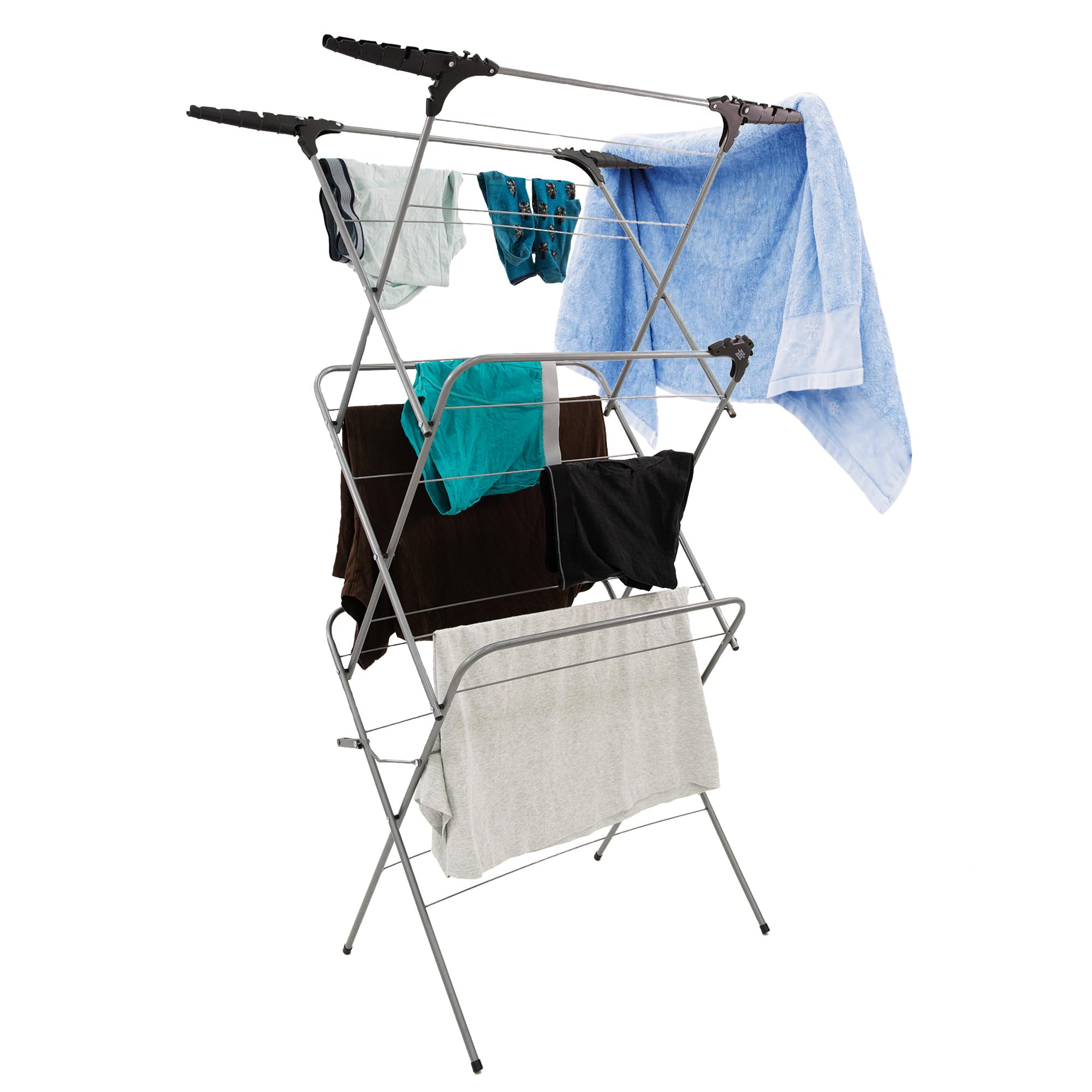 Libbi Lou 3-Tier Foldable Clothes Airer – Laundry Drying Rack - 141H x 97W x 46Dcm