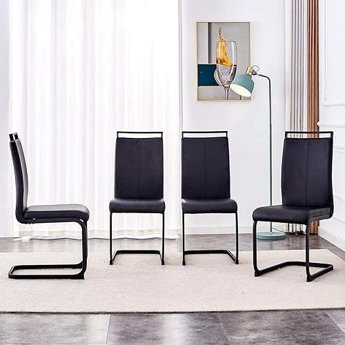 Miniatura 5 de gopop Juego de mesa de comedor para 8, moderno juego de mesa de comedor de mármol de 71 pulgadas, mesa rectangular grande de vidrio y 8 sillas de