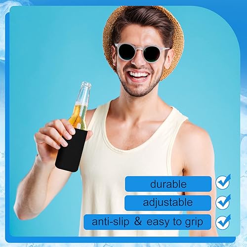 Miniatura 4 de Paquete de 150 fundas delgadas para enfriar latas de 12 onzas, fundas delgadas para latas altas de sublimación, fundas de neopreno a granel para