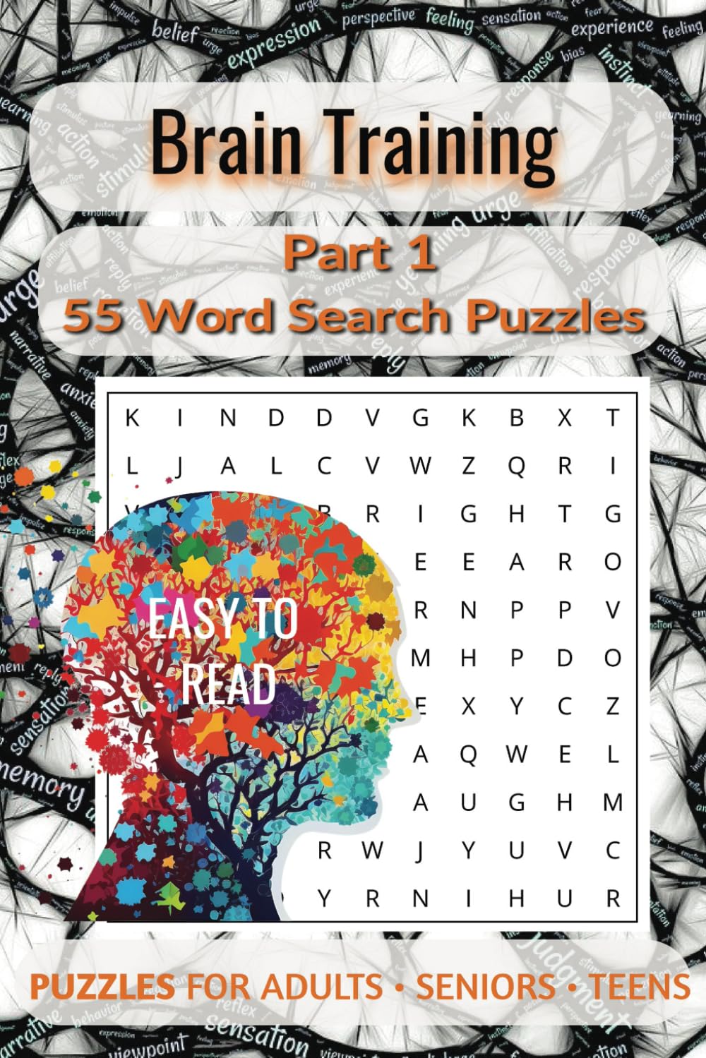 Brain Training Word Search: Part 1: 55 Challenging Puzzles to Boost Focus & Cognitive Skills