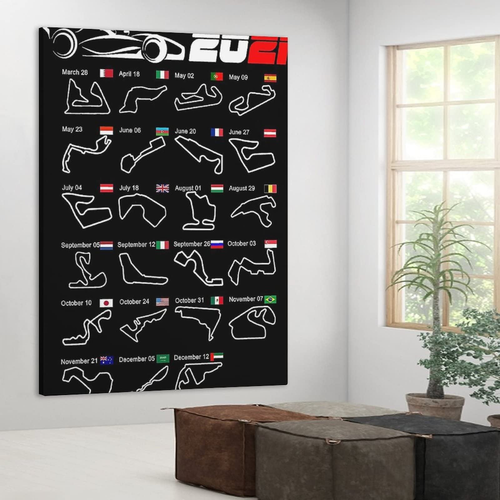 ERTLKP Set di 3 quadri decorativi da parete islamici, astrazione dorata