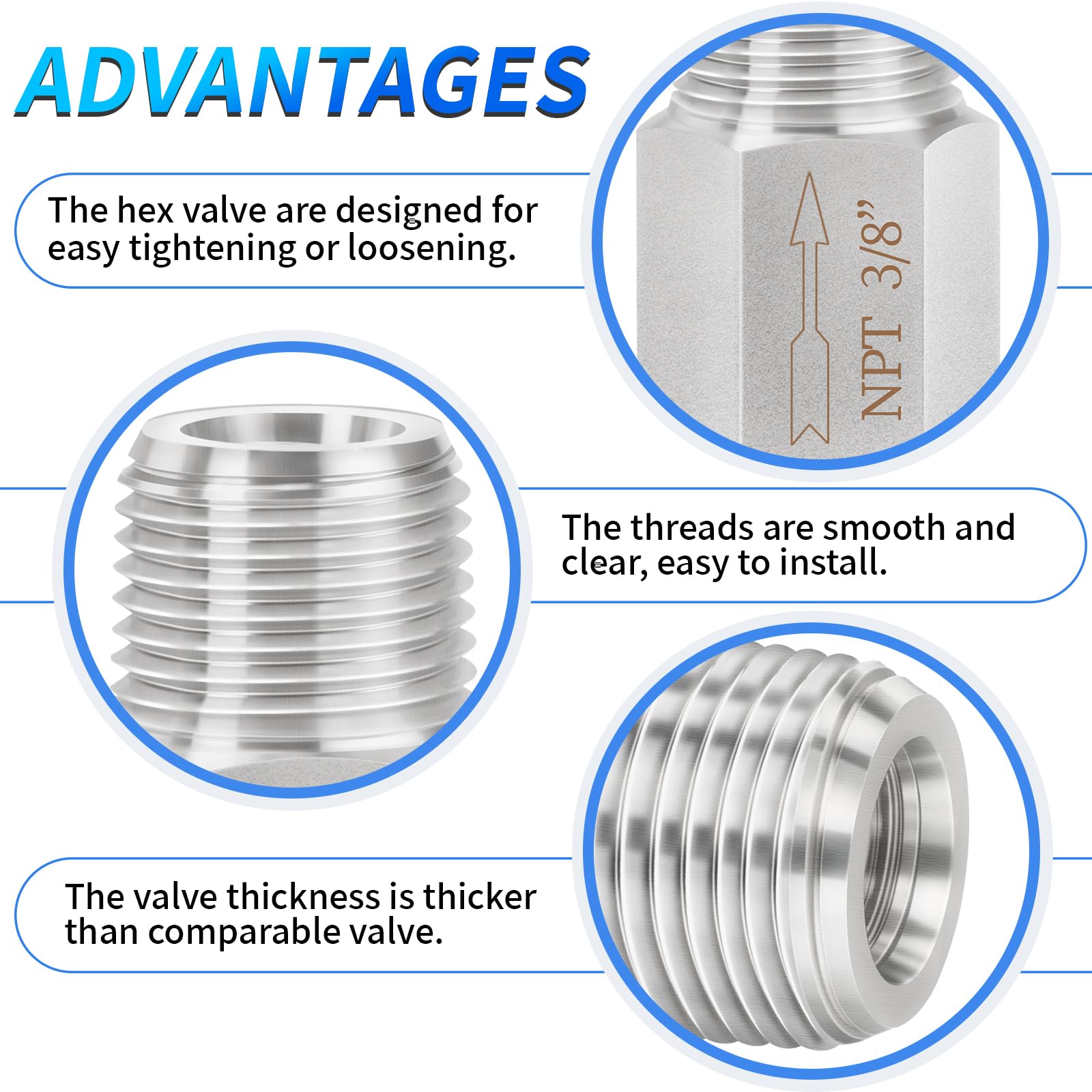 ChillWaves Brass Mini Ball Valve, Shut Off Switch Ball Valve 3/8" NPT Female X 3/8 - View #11