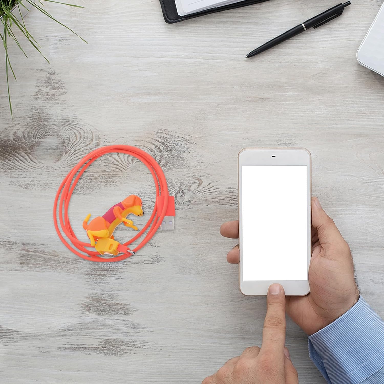 Funny Puppy Micro USB Charger Cable 4ft Bright Color Quick Charging Cord image 5
