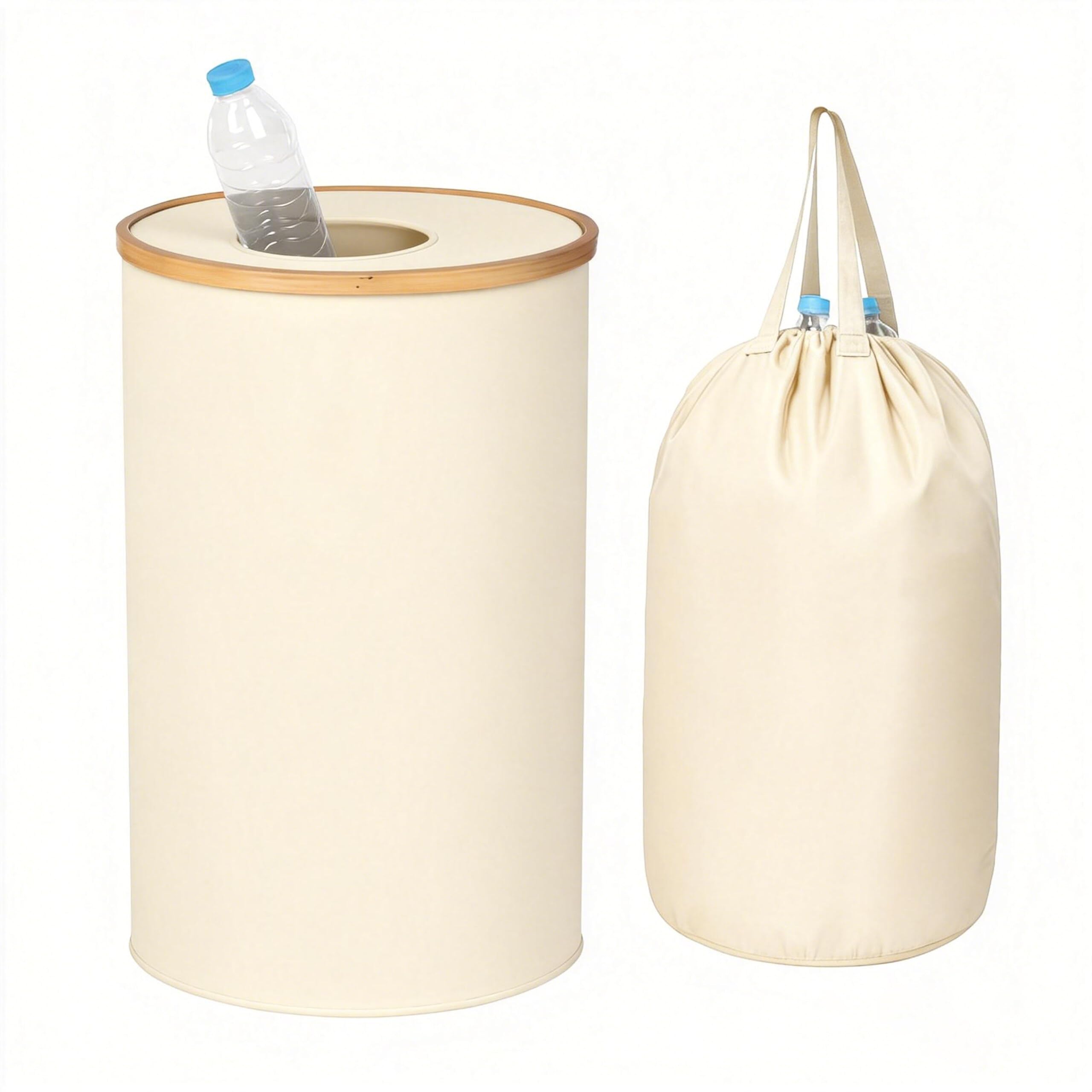 Recolector de botellas de 100 l para organizar el reciclaje en cocinas modernas