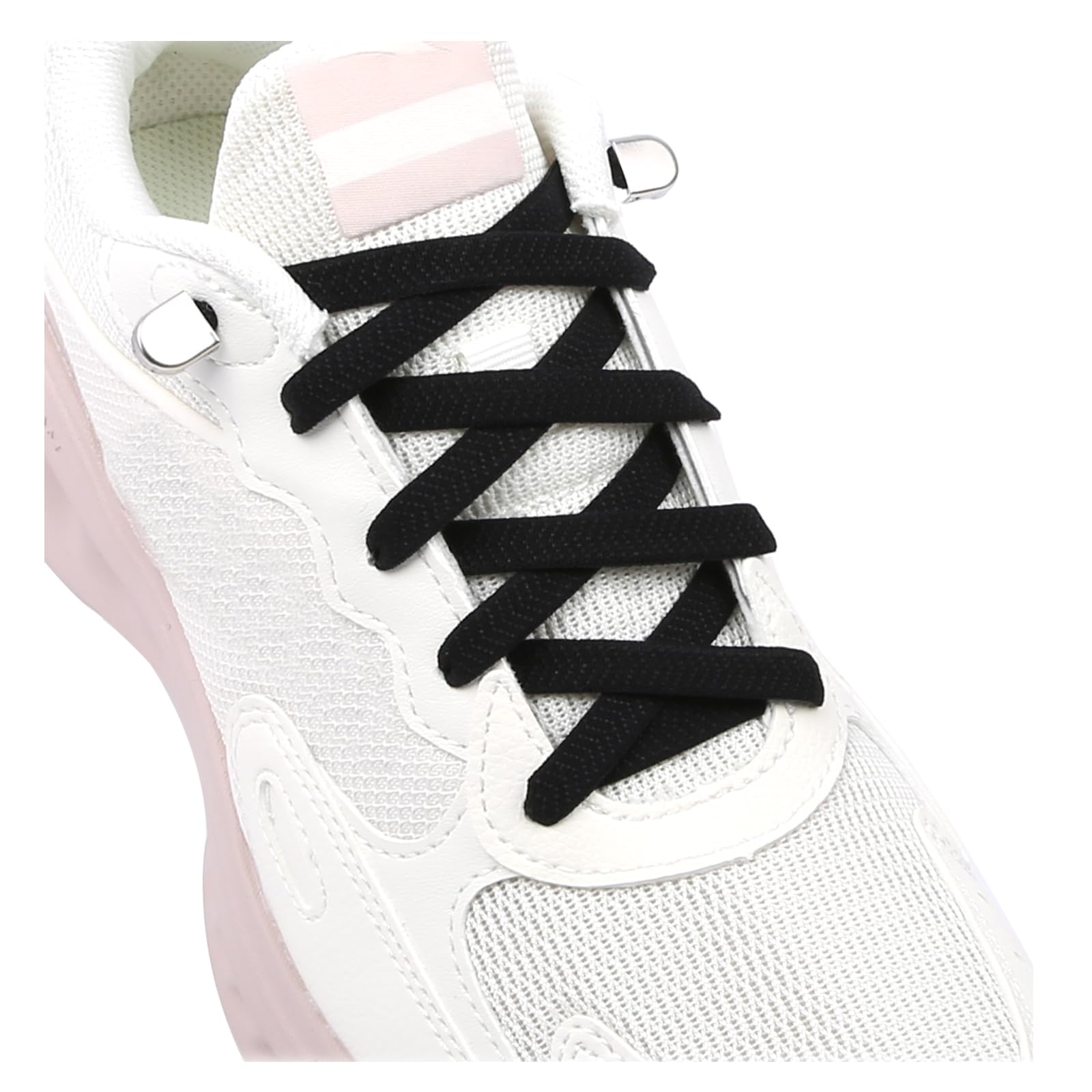 ZHENTOR Elastic Shoe Laces for Sneakers, No Tie Shoelaces for Adults and Kids, Flat Tieless Shoe strings