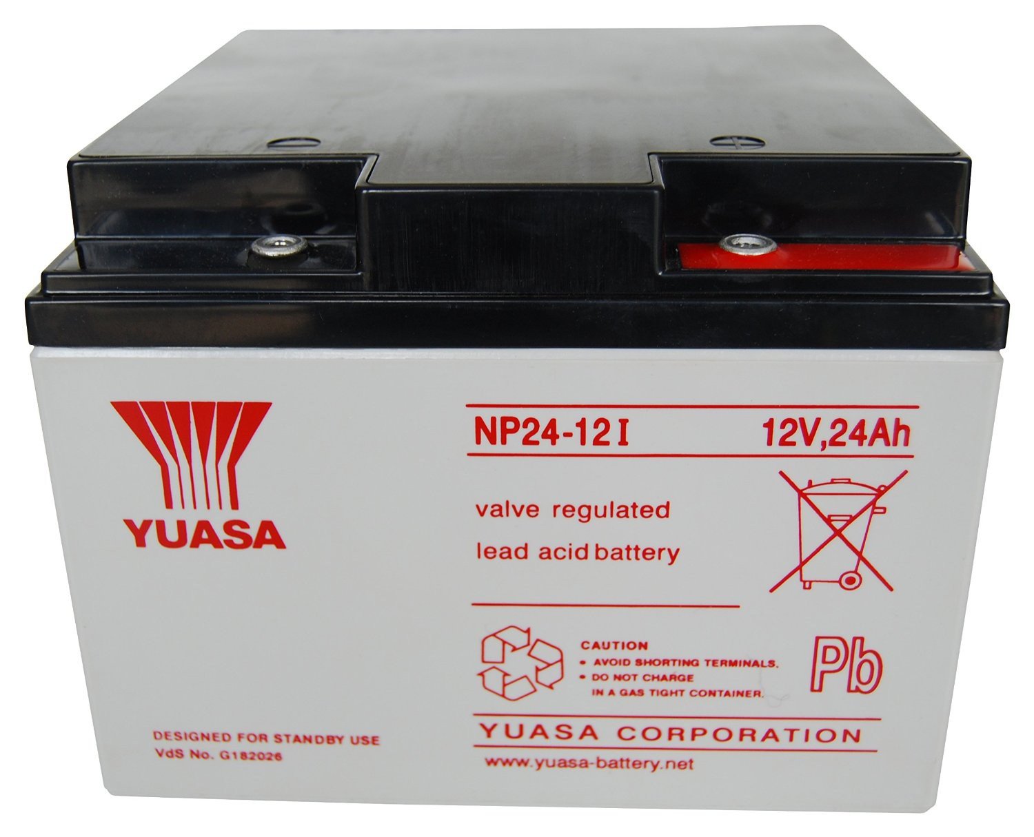 Yuasa Np24-12, 12V 24Ah Lead Acid Battery