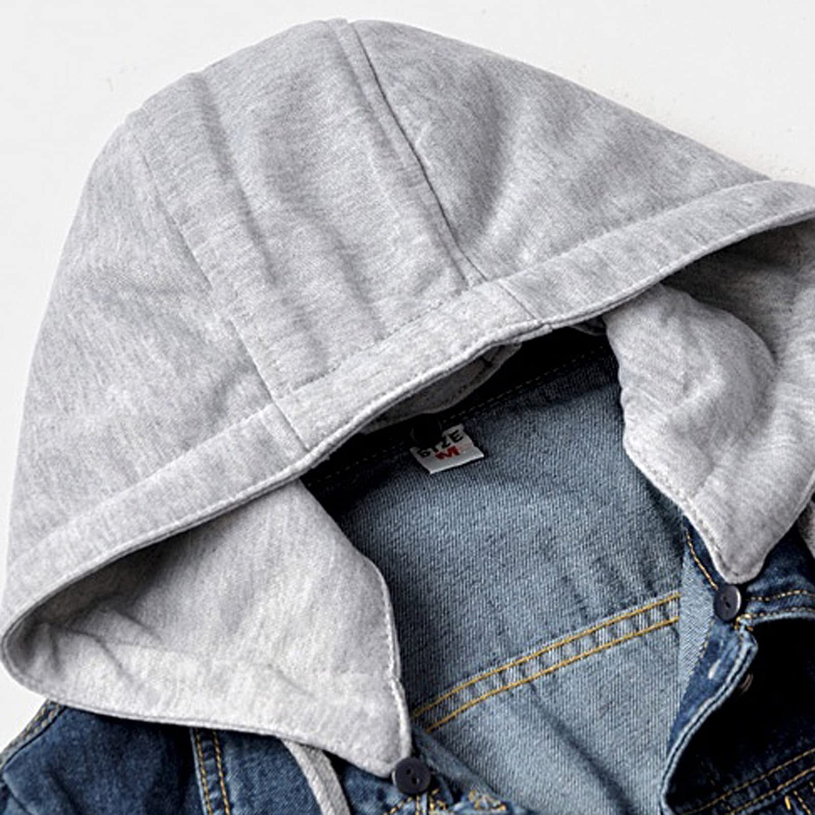 Chaqueta Mujer Invierno Abrigos De Cazadora Forro Polar，Chaqueta corta desgastada con bolsillos laterales para mujer abrigo vaquero de mezclilla con botones estilo casual moderno
