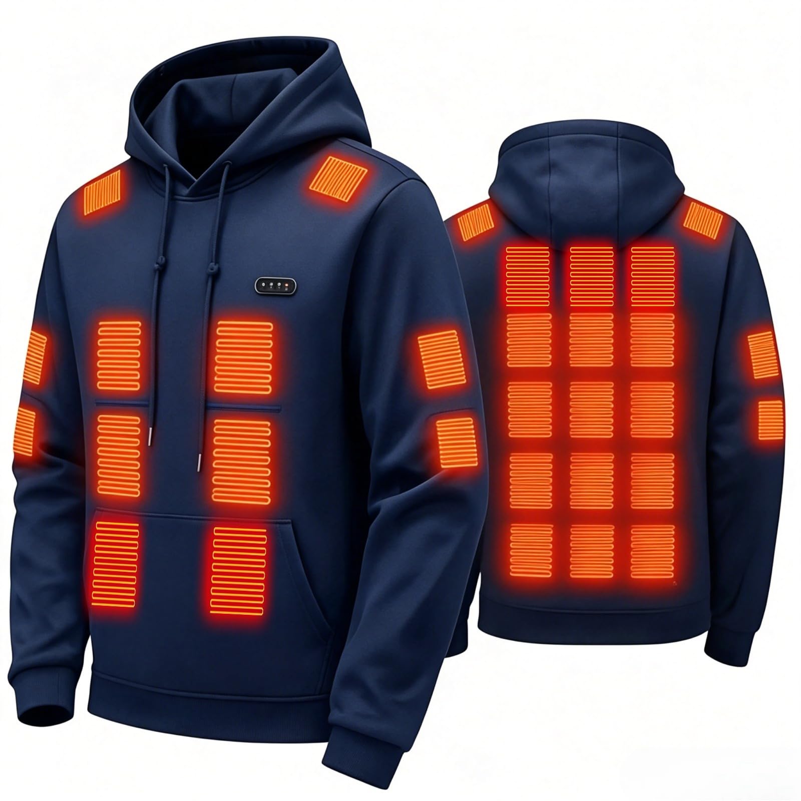 FPMLUXLL Heated Jackets for Men Women Unisex Winter Warm Heated Hoodie