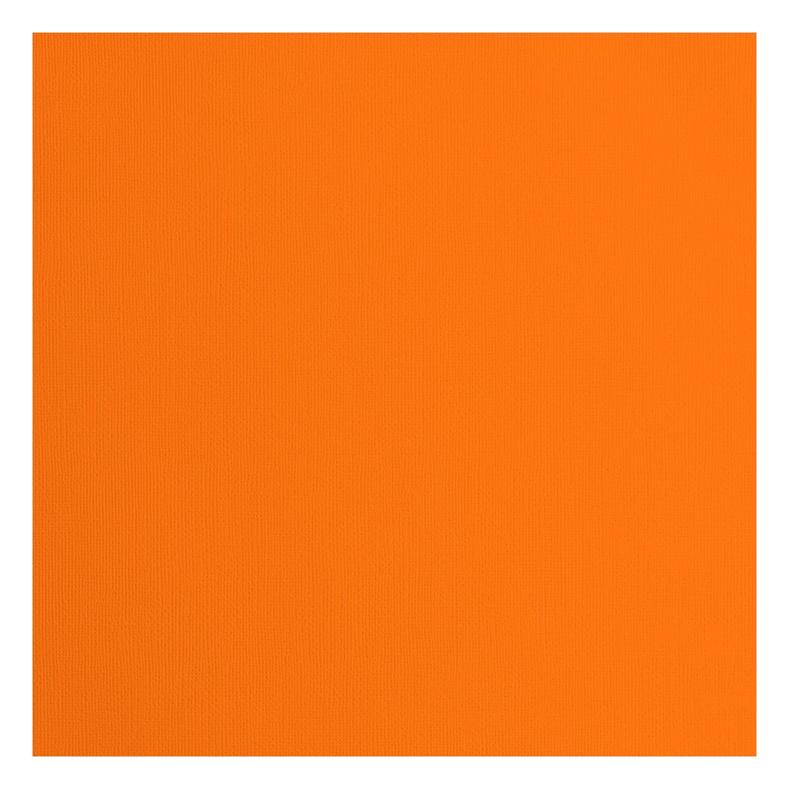 Vaessen Creative Florence Cardstock Papier, Orange, 216 Gramm/m², Quadratisch, 30,5 x 30,5 cm, 20 Stück, Textur, für Scrapbooking, Kartenherstellung, Stanzen und andere Papierbasteleien
