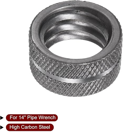 Miniatura 4 de HARFINGTON Tuerca de llave de tubería de 14 pulgadas de repuesto para llave de fontanería de acero al carbono para llave ajustable de 14 pulgadas