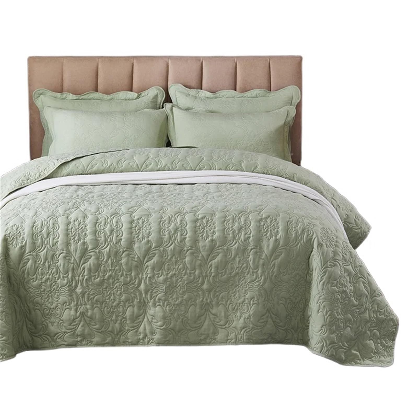 DAJGRHE Bedspread Quilted Bed Cover 220x240cm Coverlet King Size(Color 2,1pc 220x240cm)