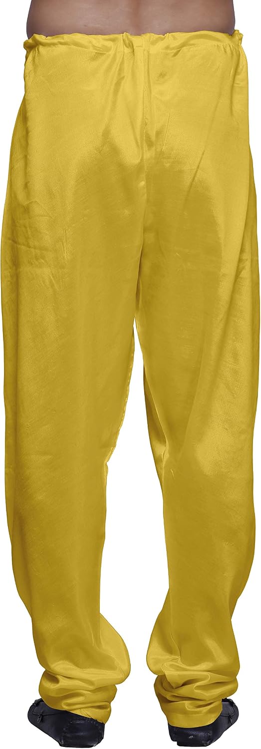 Atasi Men Solid Santoon Churidar Pajama Ethnic Wear Adjustable Drawstring Pants